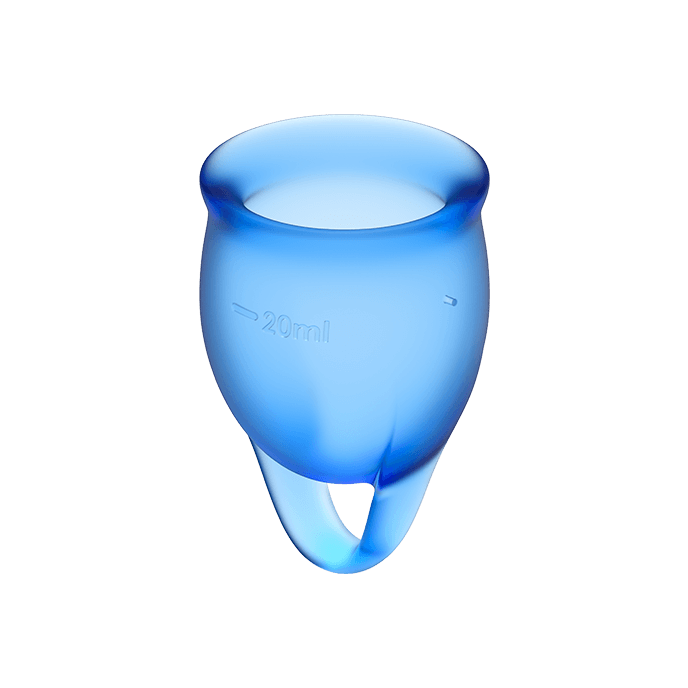 Satisfyer Feel Confident Menstrual Cup Dark Blue - Copas 15 + 20 ml