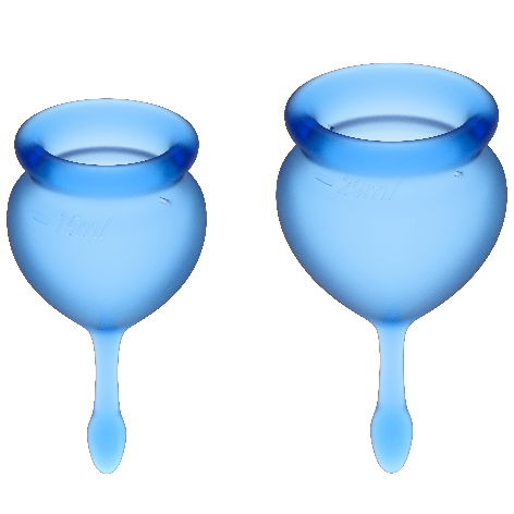 Satisfyer Feel Good Menstrual Cup Dark Blue - Copas 15 + 20 ml