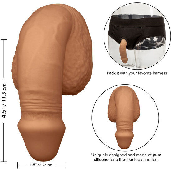 CalExotics Silicone Packing Penis 12.75 cm Caramelo