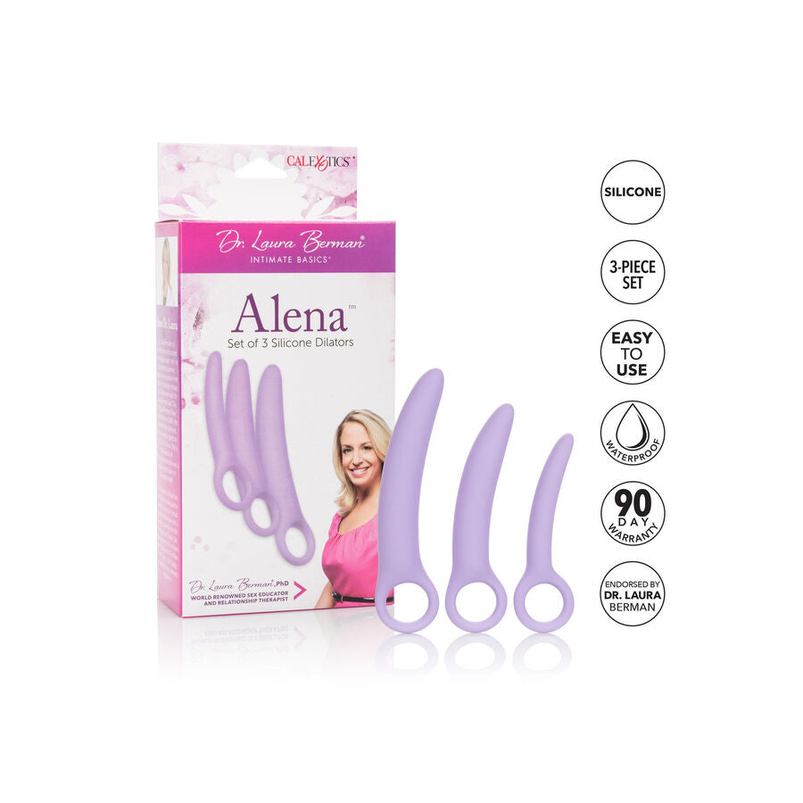 CalExotics Dr Laura Berman Alena Set de 3 Dilatadores de Silicona