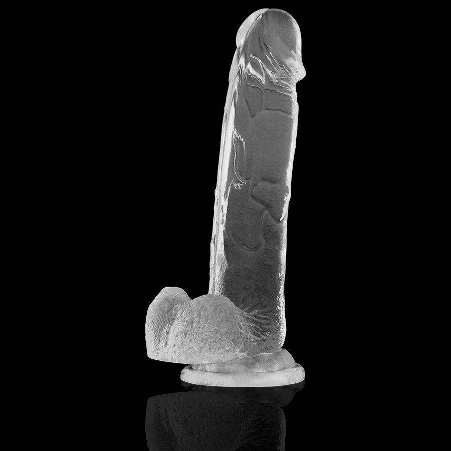 X Ray Clear Cock With Balls 22 cm - Dildo Transparente