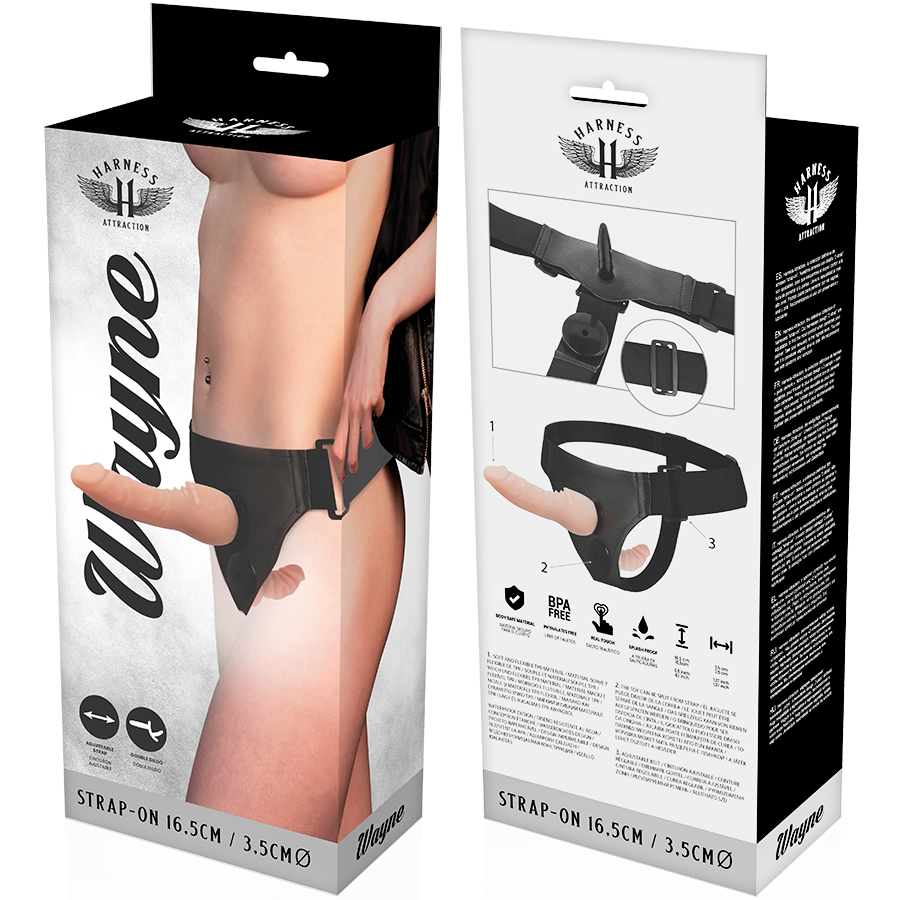 Harness Attraction Wayne Double Penetración 16.5 cm