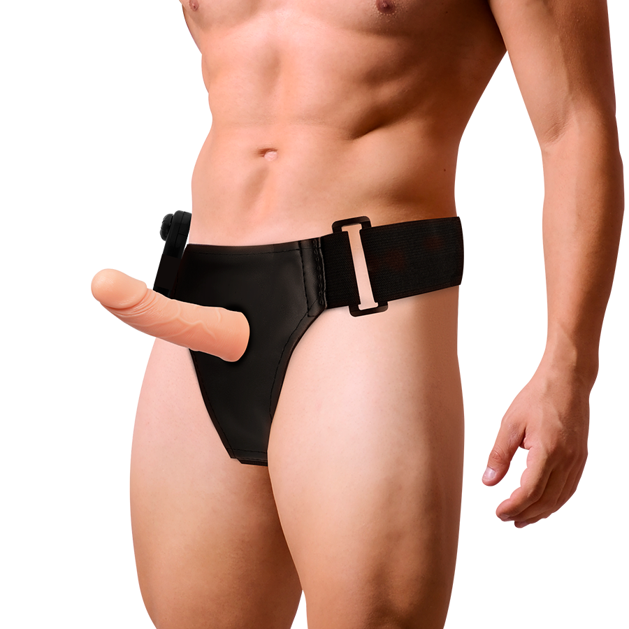 Harness Attraction - Arnés Hueco con Vibrador 15 cm