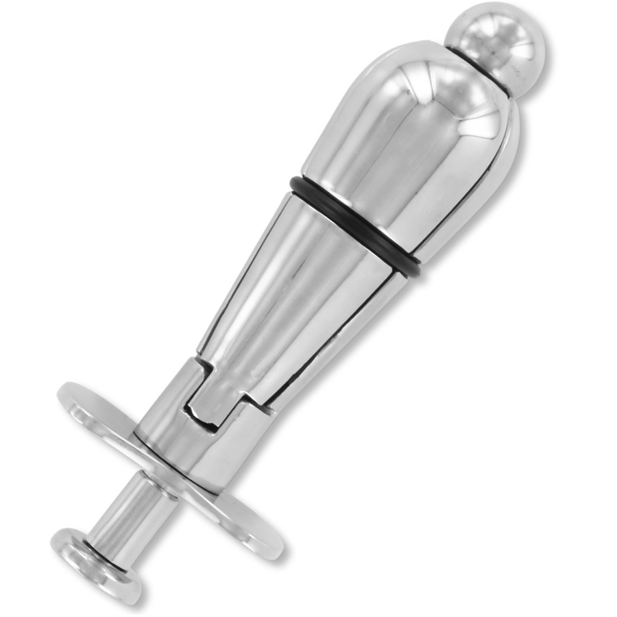 Metal Hard Plug Anal Metálico con Bloqueo - Acero Inoxidable Deluxe