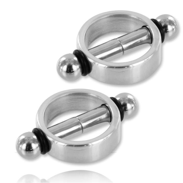 Metal Hard Magnetic Nipple Clamps - Pinzas Magnéticas para Pezones