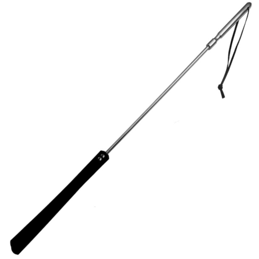 Metal Hard Látigo de Cuero y Metal 70cm - Doble Función