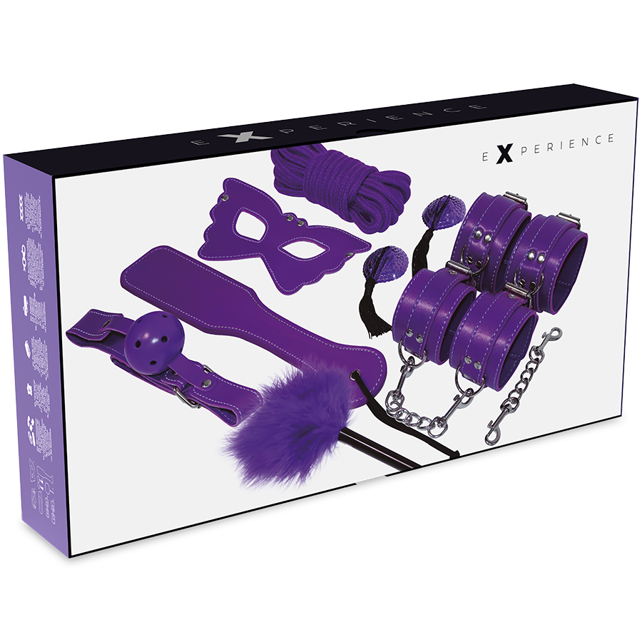 Experience BDSM Fetish Kit Purple Series - Kit Completo Cuero Sintético