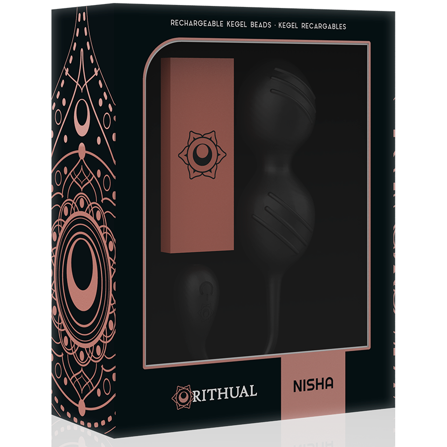 Rithual Nisha Bolas Chinas Recargables Vibrantes Negro