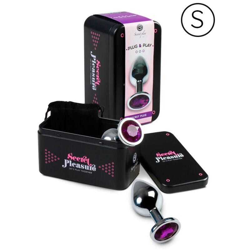 Plug Anal Secretplay Talla S Morado - Metal