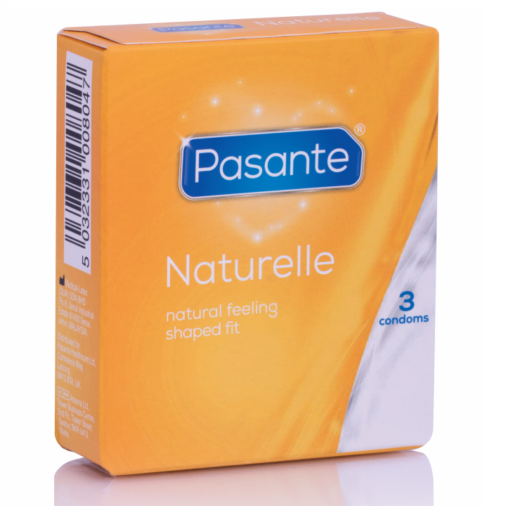Pasante Naturelle Condom 3 Pack - Preservativos Naturales sin Espermicida