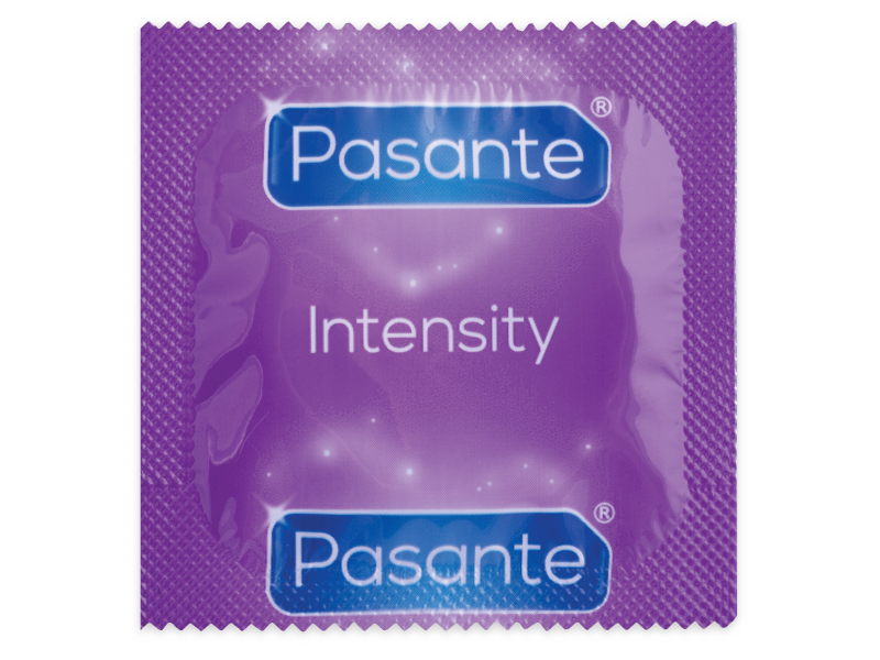 Pasante Intensity - Preservativos Estimulantes con Textura, 12 Unidades