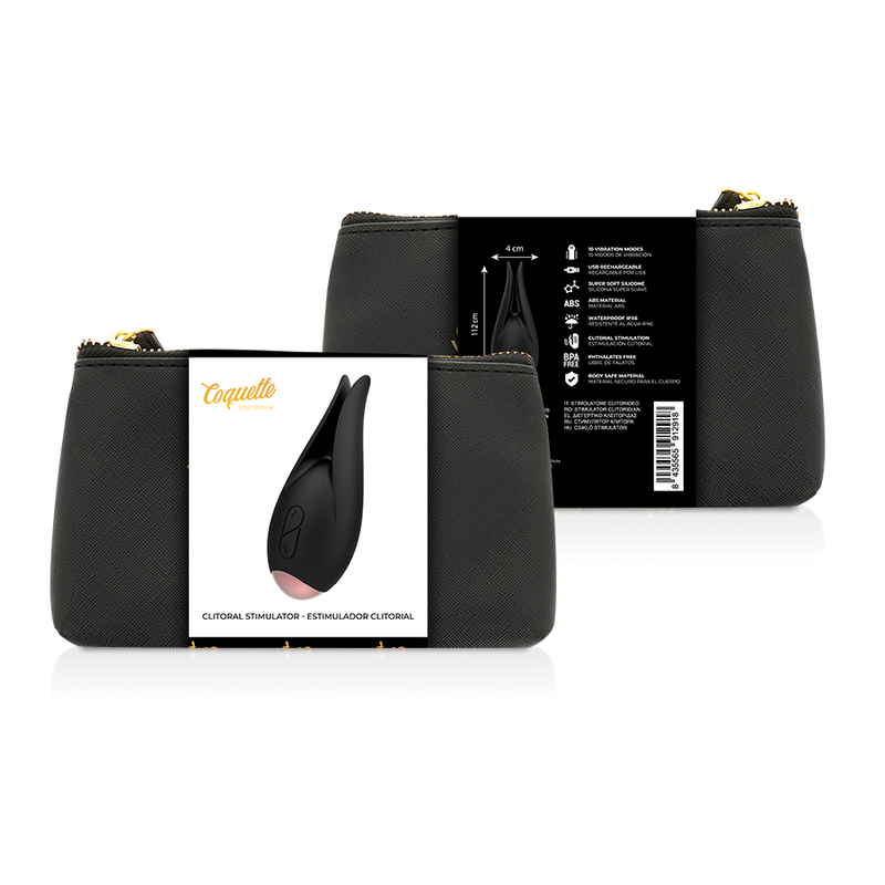 Coquette Chic Desire - Estimulador de Clítoris Flor Negra y Oro