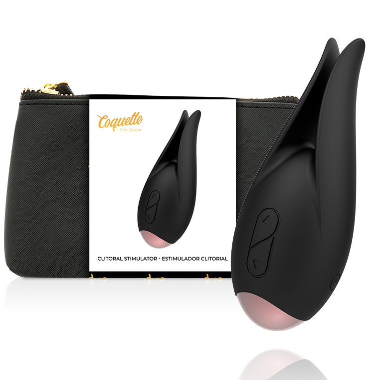 Coquette Chic Desire - Estimulador de Clítoris Flor Negra y Oro