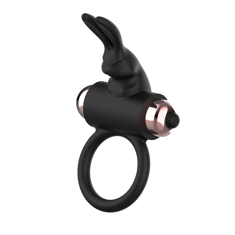 Coquette Chic Desire - Anillo Vibrador Negro y Oro