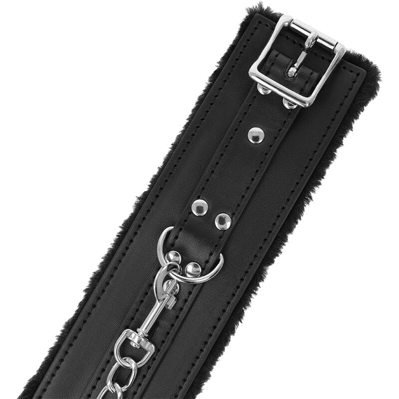 Darkness Black Lined BDSM Handcuffs - Esposas de Bondage