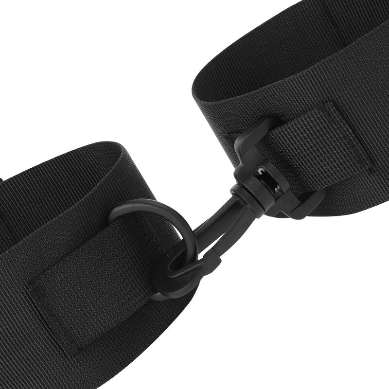 Darkness Black Nylon Ankle Cuffs - Esposas de Tobillo
