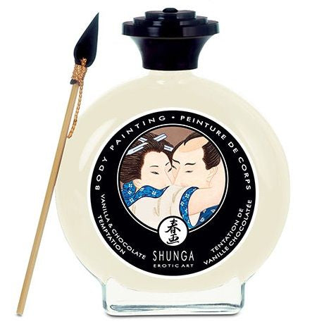 Shunga Vanilla and Chocolate Body Paint - Pintura Corporal Comestible