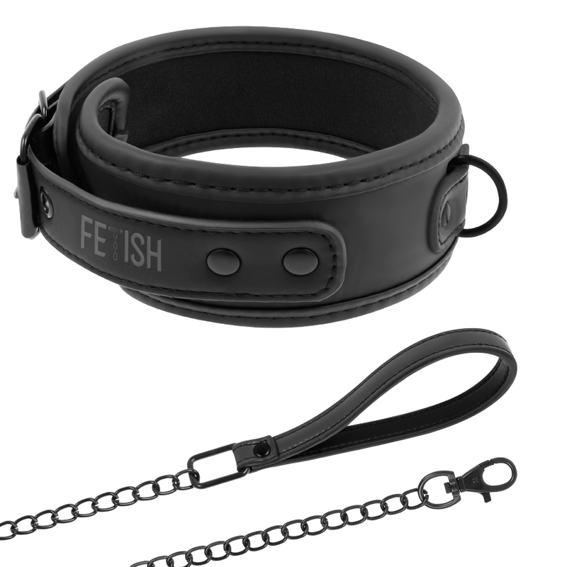 Collar Cadena Neopreno Fetish Submissive Bondage