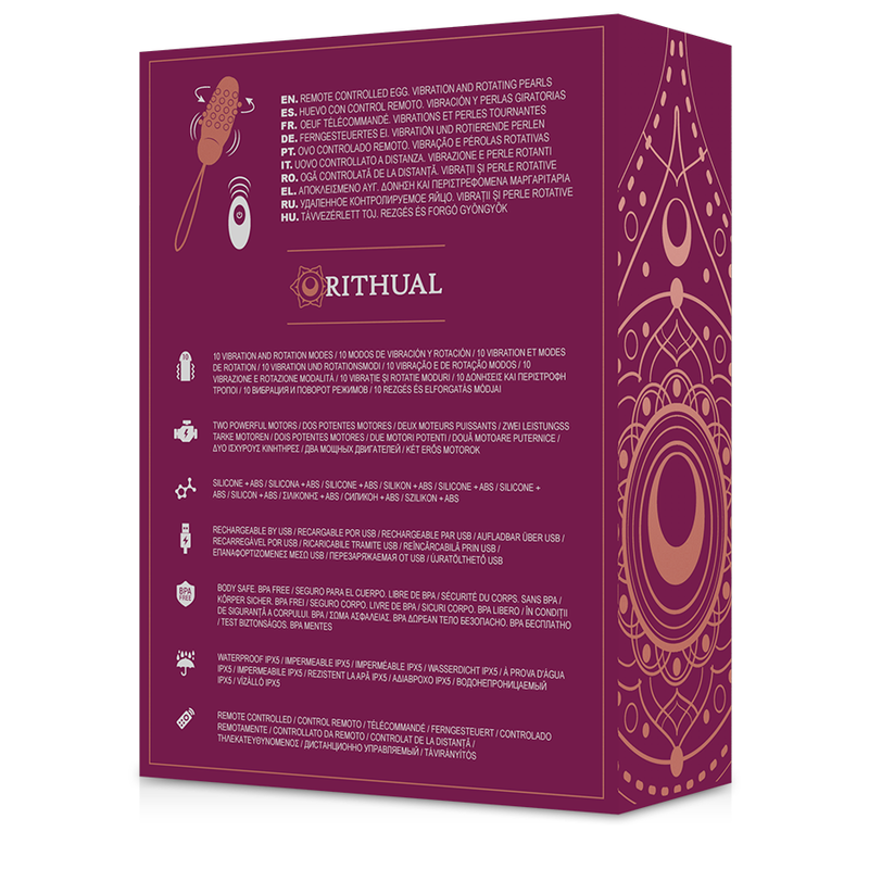 Rithual Sita Egg - Control Remoto con Rotación y Vibración