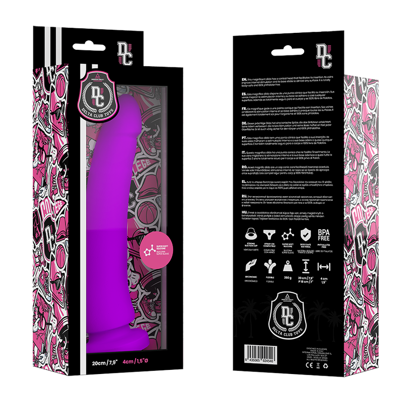 Delta Club Toys Lilac - Dildo de Silicona Médica 20 cm