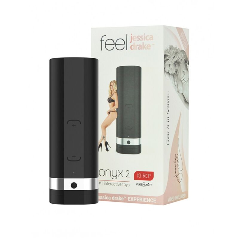 KIIROO Onyx+ Masturbador Interactivo Jessica Drake - Teledildónico con 10 Anillos