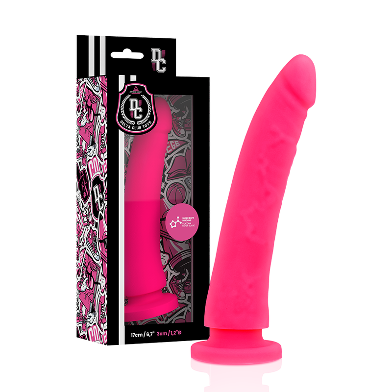 Delta Club Toys Harness + Dong Pink Silicone 17 cm