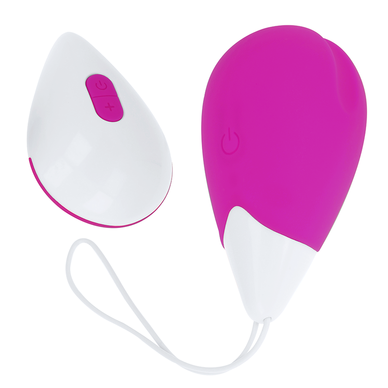 Ohmama Textured Vibrating Egg 10 Modos Control Remoto Púrpura