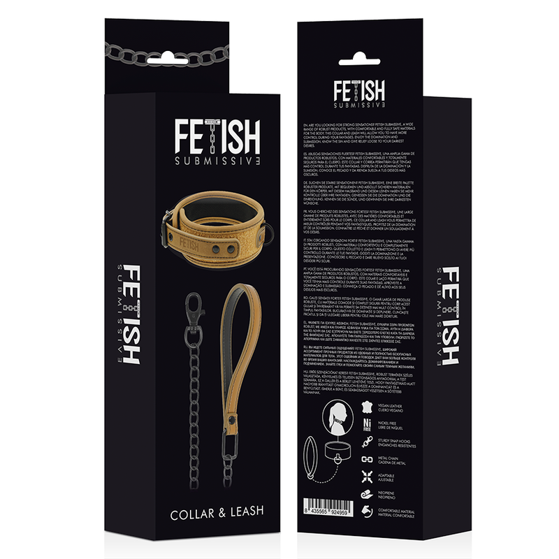 Fetish Submissive Origin - Collar Neopreno con Cadena