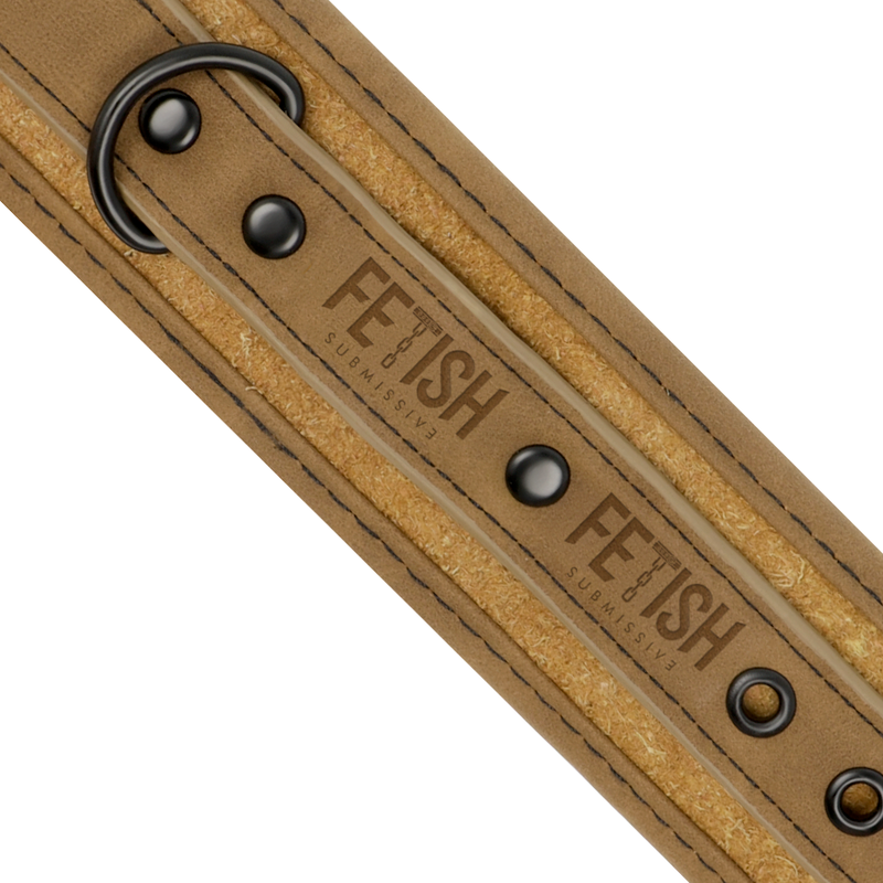 Esposas de Cuero Vegano con Forro de Neopreno - Fetish Submissive Origin