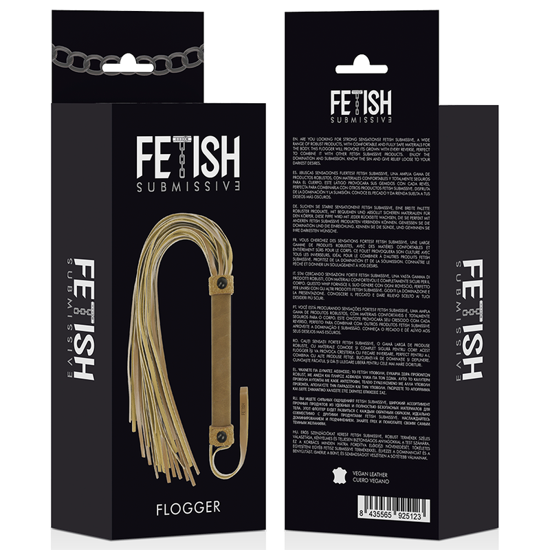 Fetish Submissive Origen - Látigo de Piel Sintética para BDSM