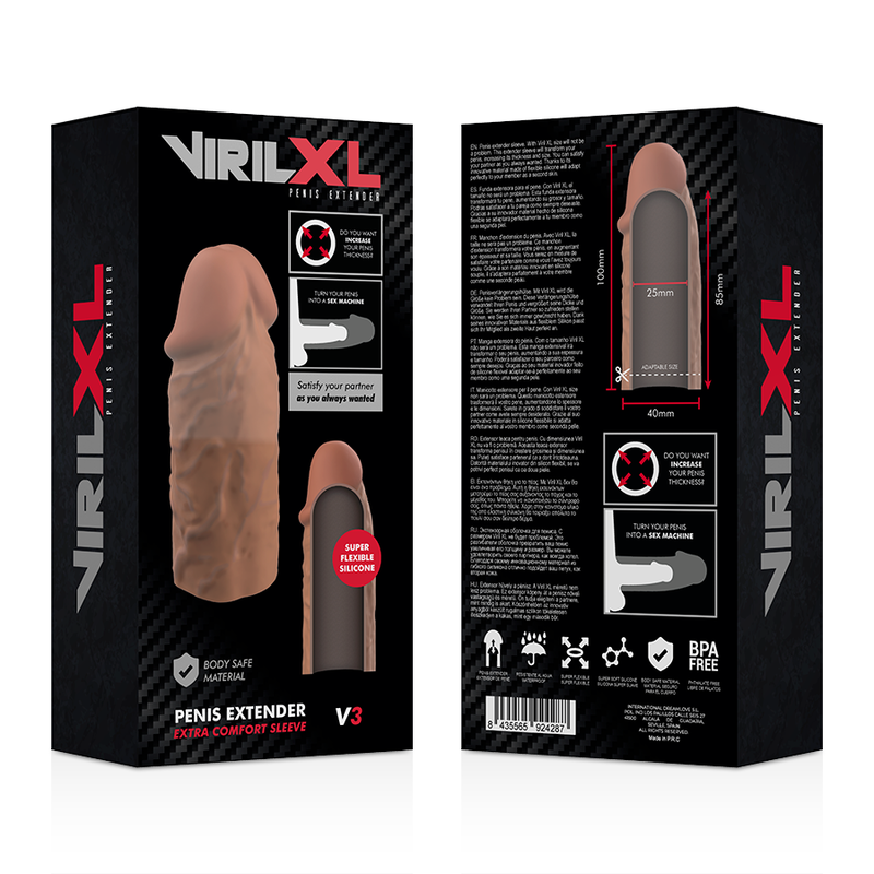 Extensión de Silicona Líquida V3 Marrón VIRILXL