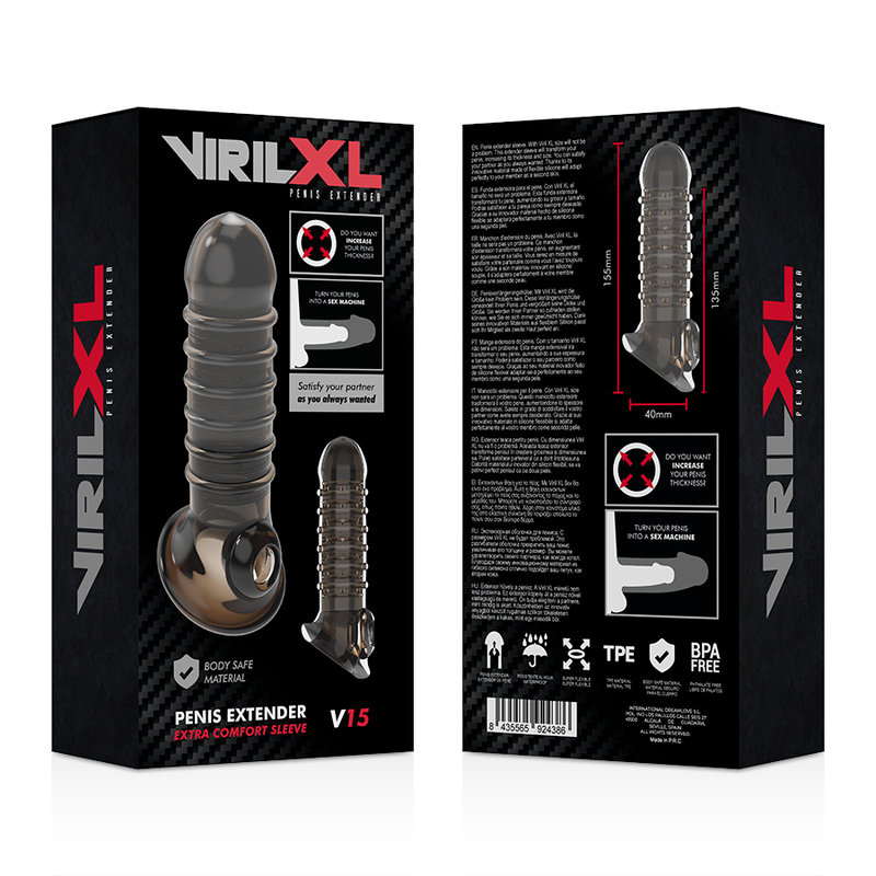 VIRILXL Penis Extension and Sheath V15 Black