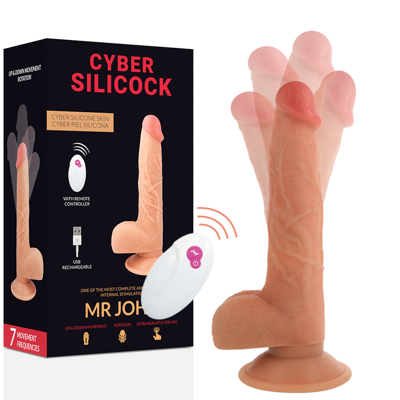 Cyber Silicock Remote Control Realistic Mr John 23,88 cm