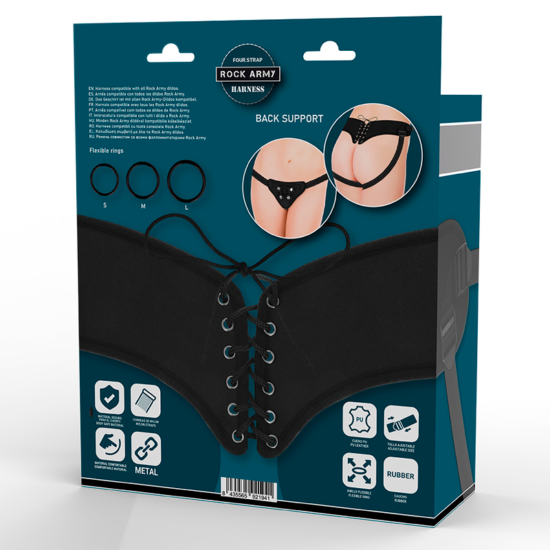 Rock Army Adjustable Harness - Arnés Ajustable con Anillas Flexibles