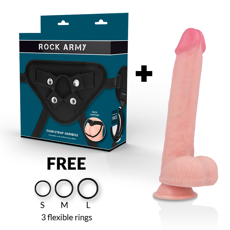 Rock Army ARN S Kingcobra - Dildo Premium Silicona Líquida 24 cm