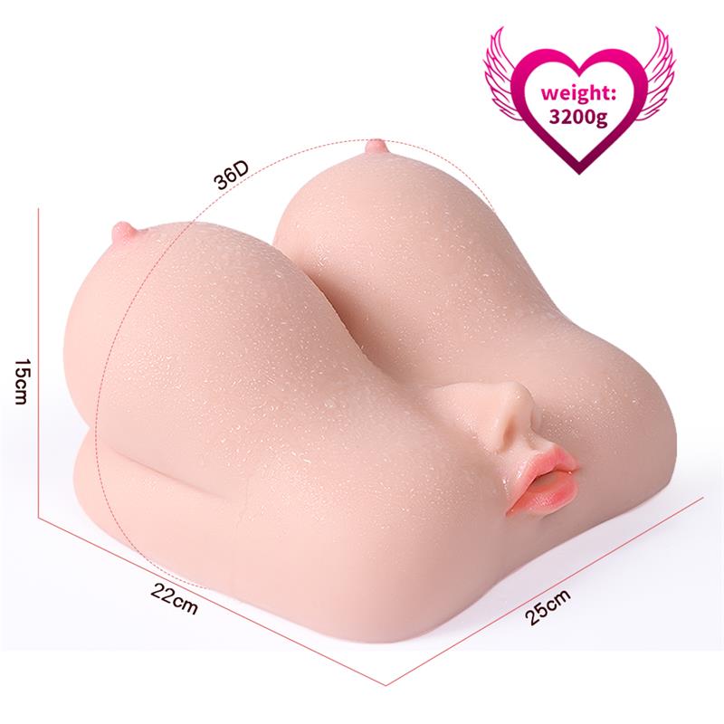 Jalome Masturbador 3 en 1 Vagina, Boca y Pecho 3.2 kg