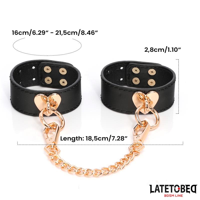 Kit Bondage de 8 Pz Cuero con Maletín de Almacenaje