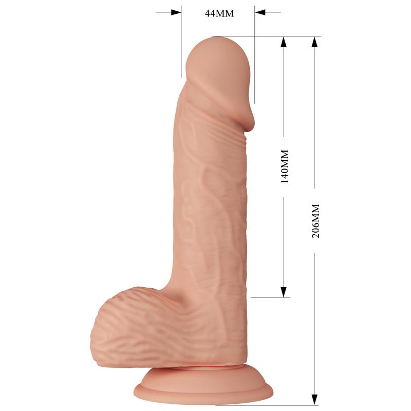 Vibrador Realista 8,1 Control Remoto
