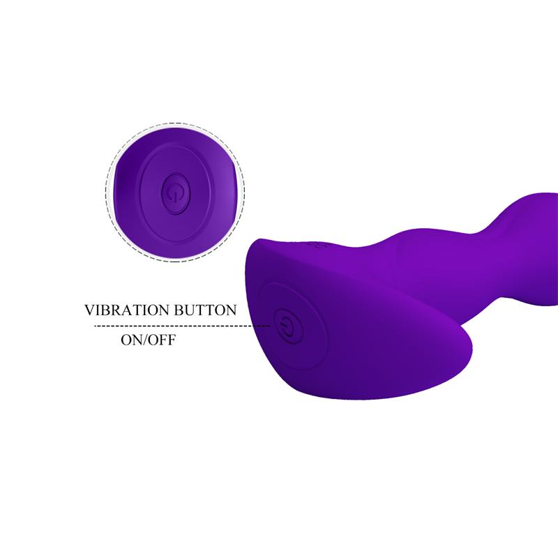 Yale Plug Anal con Vibración Púrpura
