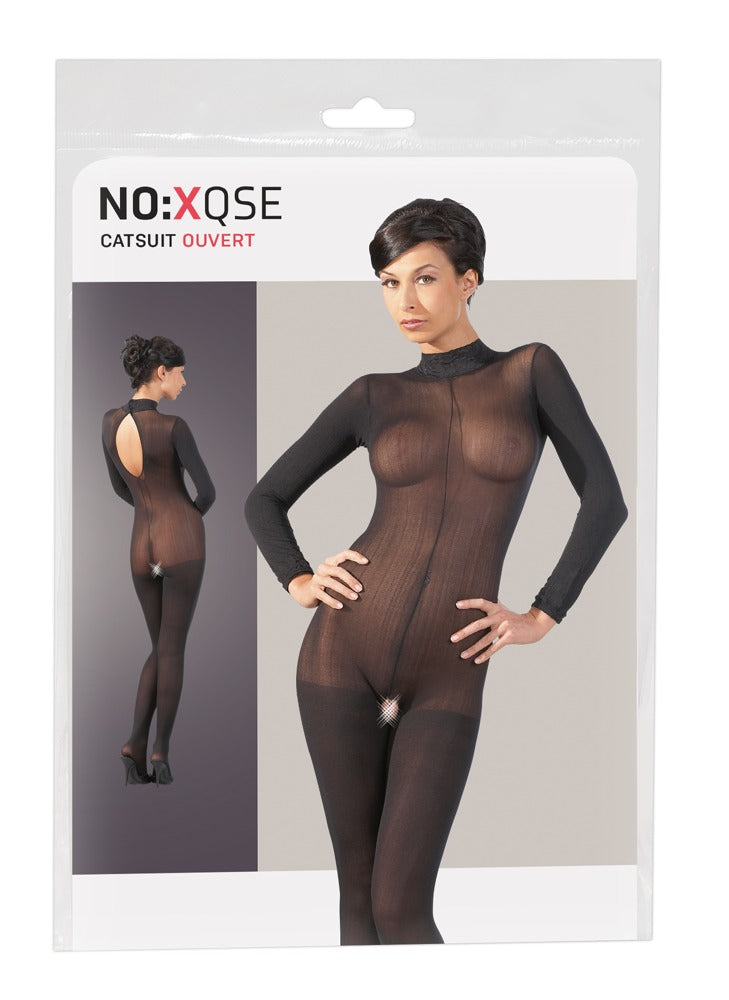 Catsuit No:Xqse con Cuello de Encaje - Talla S/M