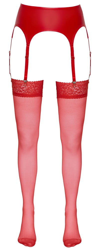 Stockings Red 3 - Medias Rojas Cottelli Legwear