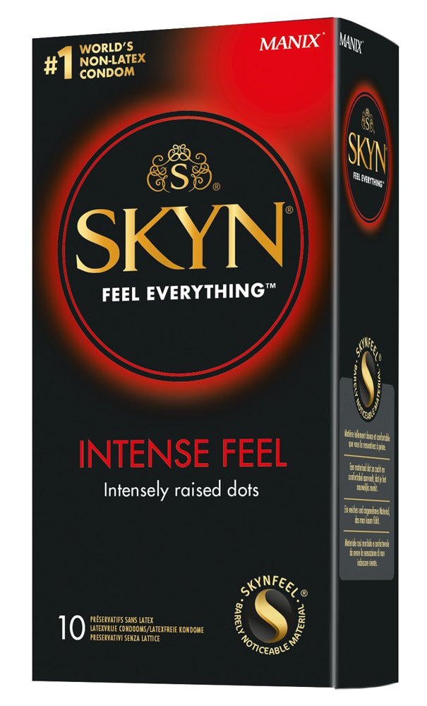Manix SKYN Intense Feel 10 unidades - Preservativos sin látex con textura perlada
