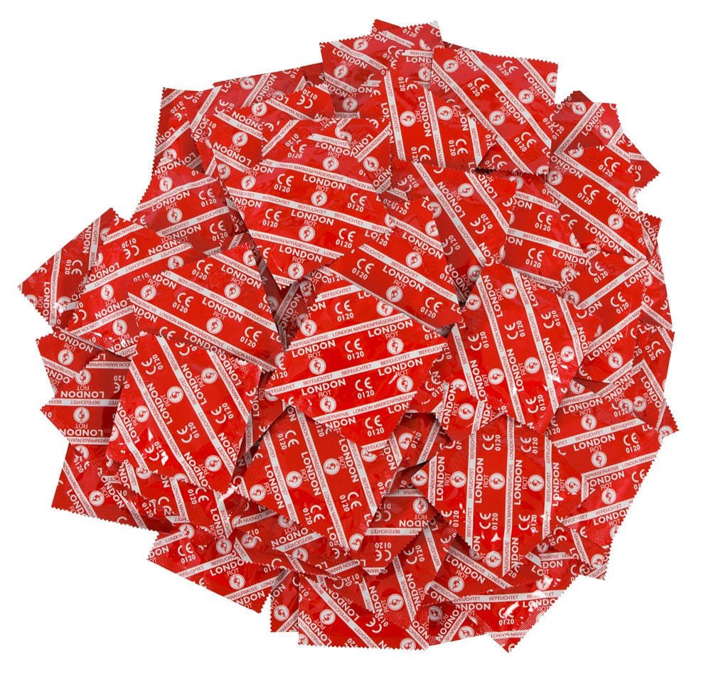 London Red Preservativos Sabor Fresa 1000 Unidades - Lubricados