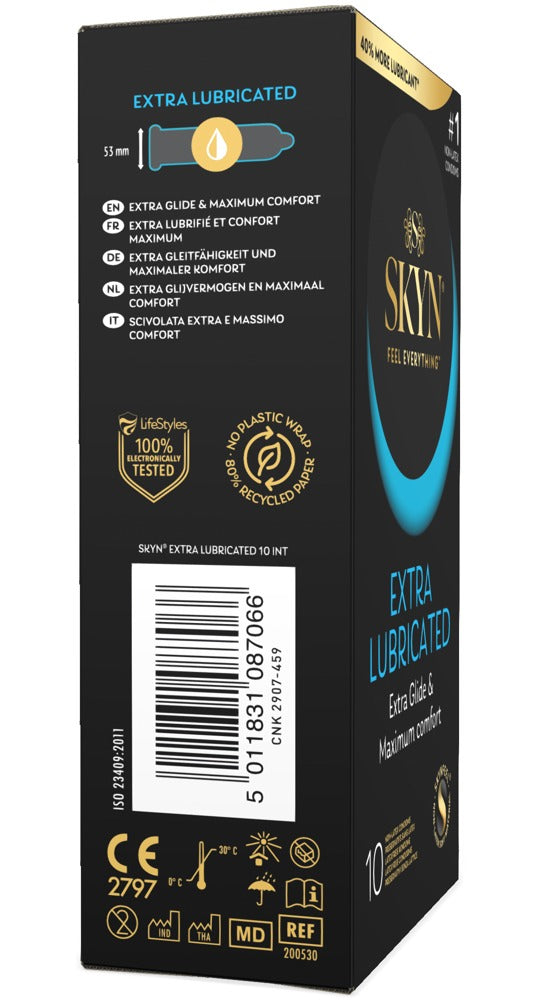 Manix Skyn Extra Lubricated 10 - Preservativos sin Látex Ultrafinos
