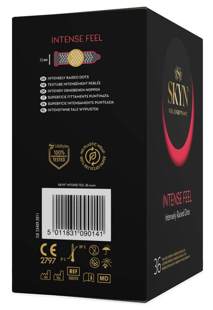 Manix SKYN Intense Feel 36 Preservativos sin Látex con Protuberancias