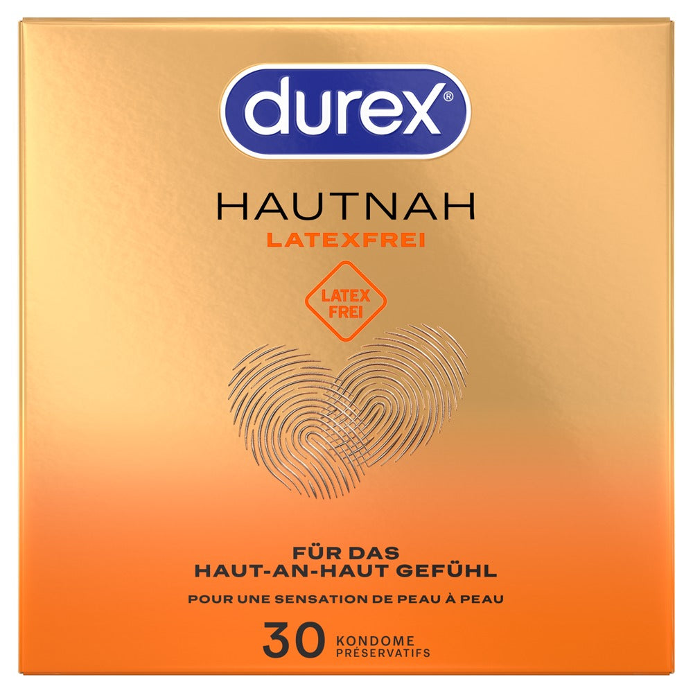 Durex Hautnah Latex Free x30 - Preservativos sin Látex de Poliisopreno
