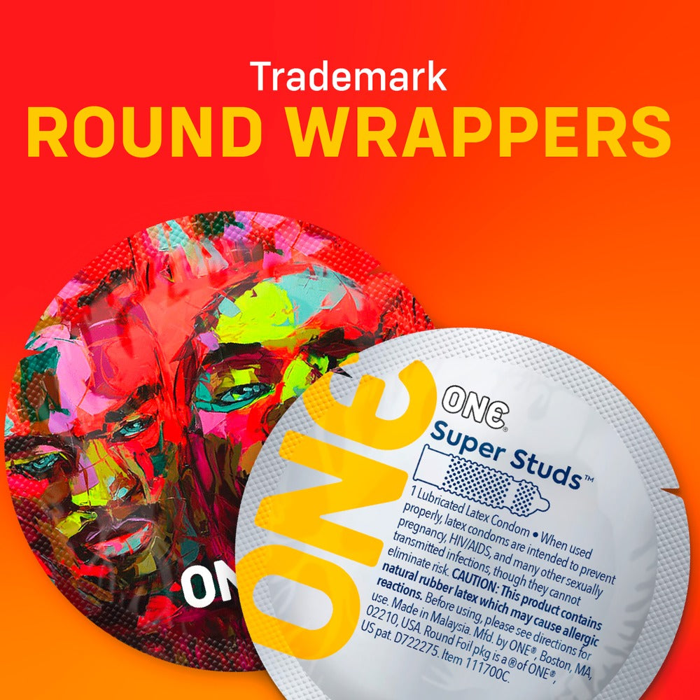 ONE Super Studs x 12 - Preservativos con Protuberancias Estimulantes