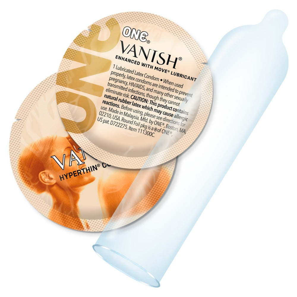 ONE Vanish Hyperthin x12 - Preservativos Ultrafinos con Lubricante Move