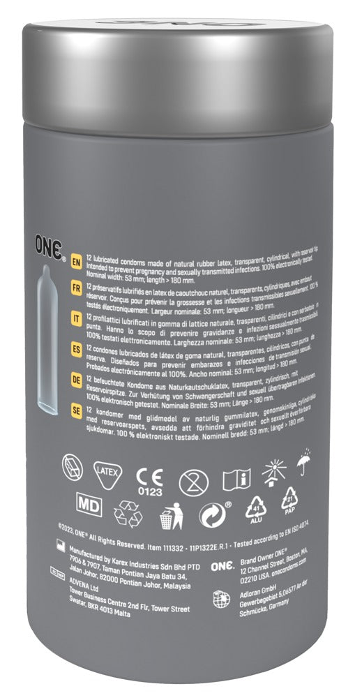 ONE Vanish Hyperthin x12 - Preservativos Ultrafinos con Lubricante Move