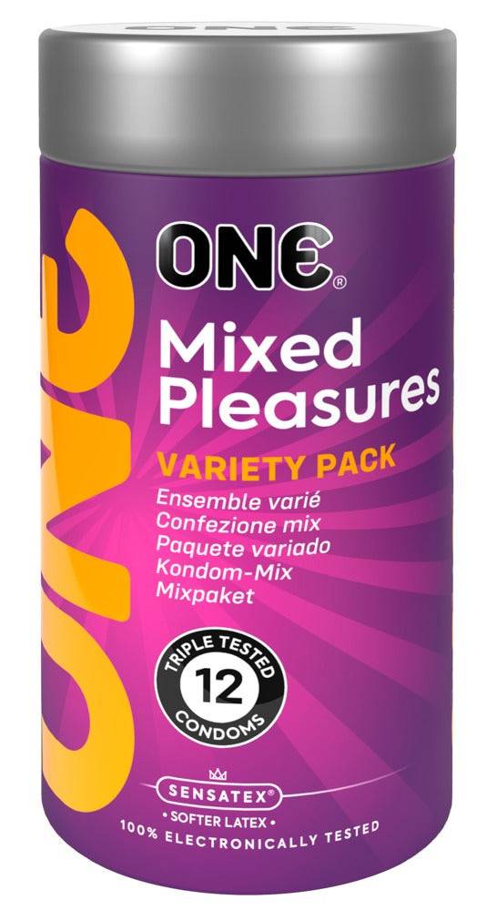 ONE Mixed Pleasures Pack x12 - 6 Variedades de Preservativos